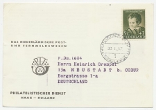 PTT Introductiekaart ( Duits ) Em. Lepra 1956 N.N.G.