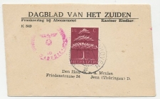 Em. Germ. symbolen 1943 Drukwerk wikkel Eindhoven  - Abonnement