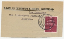 Em. Germaanse symbolen 1943 Drukwerk wikkel Roermond - Heerlen