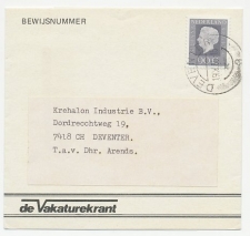 Em. Juliana Drukwerk wikkel Locaal te Deventer 1980