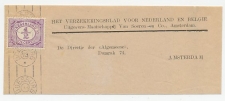 Drukwerkrolstempel / wikkel - Doesburg 1913 - Voorafstempeling
