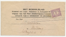 Drukwerkrolstempel / wikkel - Groningen 1914 - Voorafstempeling