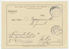 Dienst s Hertogenbosch - Velp 1913 - Commandant Landweerdistrict