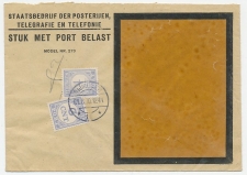 Em. 1912 / 1921 Dienst envelop Nijmegen 