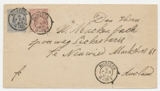 Envelop G. 5 / Bijfrankering Nijmegen - Duitsland 1894