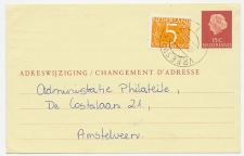 Verhuiskaart G. 36 / Bijfrankering Vreeswijk - Amstelveen 1971