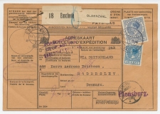 Em. Veth Pakketkaart Enschede - Denemarken 1927