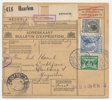 Em. Veth Pakketkaart Haarlem - Joegoslavie 1930