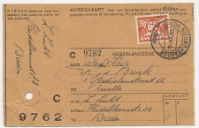 Em. Duif Adreskaart / Pakketkaart binnenland Breda 1944