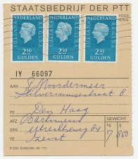 Em. Juliana Adreskaart Zeist - Den Haag 1973