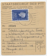 Em. Juliana Adreskaart Hengelo - Utrecht 1976