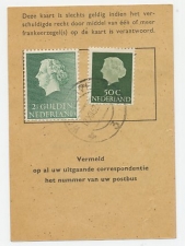 Em. Juliana Postbuskaartje Wormerveer 1962