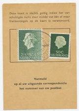 Em. Juliana Postbuskaartje Deventer 1967