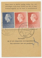 Em. Juliana Postbuskaartje Naaldwijk 1961