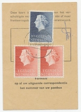 Em. Juliana Postbuskaartje Uden 1968