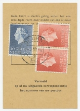 Em. Juliana Postbuskaartje Deurne 1964