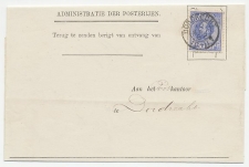 Em. 1872 Dordrecht - Bericht van ontvang