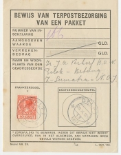 Em. Veth Delft 1927 - Bewijs van terpostbezorging