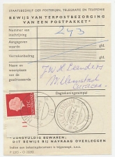 Em. Juliana Hilversum 1964 - Bewijs van terpostbezorging