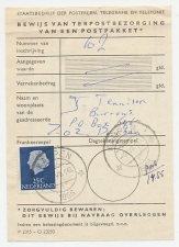 Em. Juliana Kampen 1965 - Bewijs van terpostbezorging