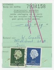Em. Juliana Heerenveen 1968 - Postwissel - Bewijs van storting