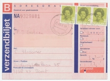 Em. Beatrix Lienden - Soest 1992 - Verzendbiljet postpakket