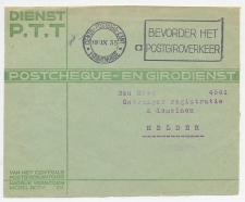 Machinestempel Postgiro kantoor Den Haag 1935 ( front )