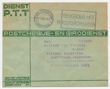 Machinestempel Postgiro kantoor Den Haag 1935