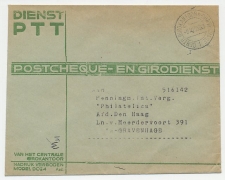 Dienst PTT Den Haag 1953 -  Stempel: Centr. Girokantoor