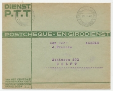 Machinestempel Postgiro kantoor Den Haag 1942