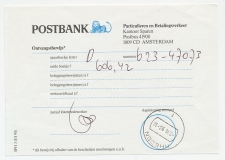 Rheden 1993 - Postbank - Ontvangstbewijs