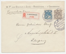 Em. Bontkraag Aangetekend Den Haag - Duitsland 1911