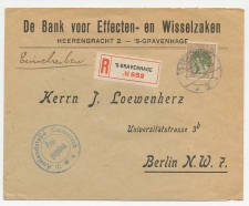 Em. Bontkraag Aangetekend Den Haag - Duitsland 1915