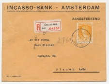 Em. 1923 Aangetekend Amsterdam - Duitsland
