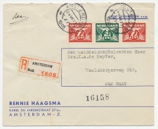 Em. Duif Aangetekend Amsterdam - Den Haag 1946