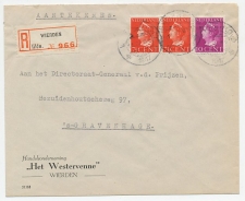 Em. Konijnenburg Aangetekend Wieren - Den Haag 1947