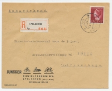 Em. Konijnenburg Aangetekend Apeldoorn - Den Haag 1947