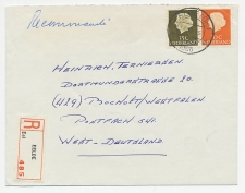 Em. Juliana Aangetekend Eelde - Duitsland 1966