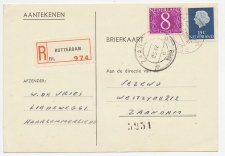 Em. Juliana Aangetekend Rotterdam - Zaandam 1958