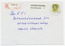 Em. Beatrix Aangetekend Hoorn - Utrecht 1989 - Antw. nummer