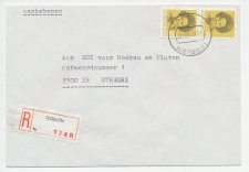 Em. Beatrix Aangetekend Tegelen - Utrecht 1988 - Antw. nummer