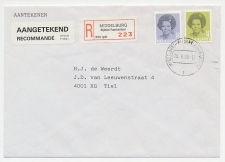 Em. Beatrix Aangetekend Middelburg Rijdend Postkantoor 1988