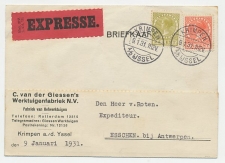 Em. Veth Expresse Krimpen a/d IJssel - Belgie 1931