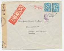 Em. Duif Expresse Culemborg - Duitsland 1942