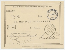 Dienst Groningen - Smilde 1908 - Provinciaal Adjudant