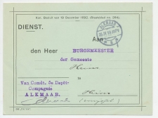Dienst Alkmaar - Heino 1916 - Commandant 5e Depot Compagnie
