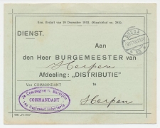 Dienst Breda - Herpen 1918 - Distributie - Broodkaarten