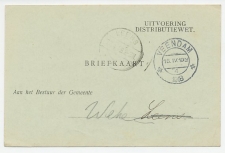 Dienst Veendam - Leens - Wehe 1918 - Uitvoering Distributiewet  