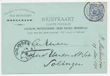 Firma briefkaart Hoogezand 1896 - Looierij / Lederhandel