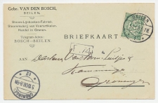 Firma briefkaart Beilen 1908 - Stoomfabriek / Stoommalerij